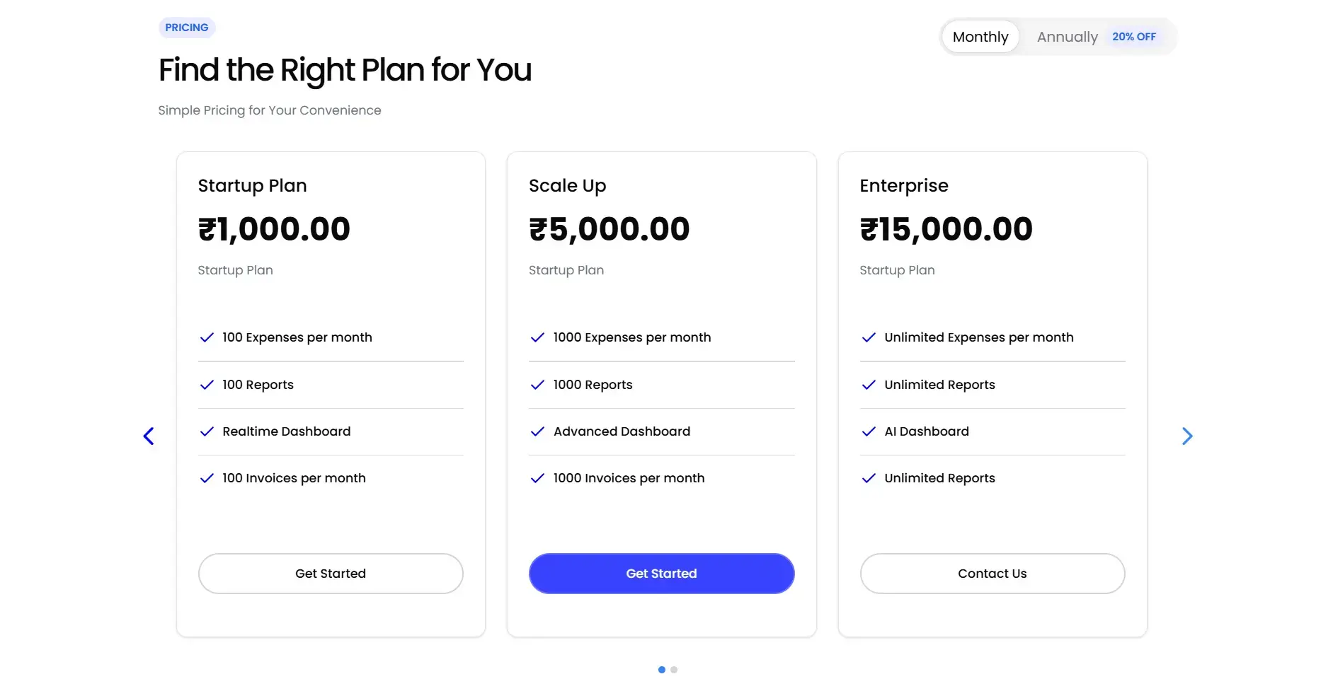 Subscription plans